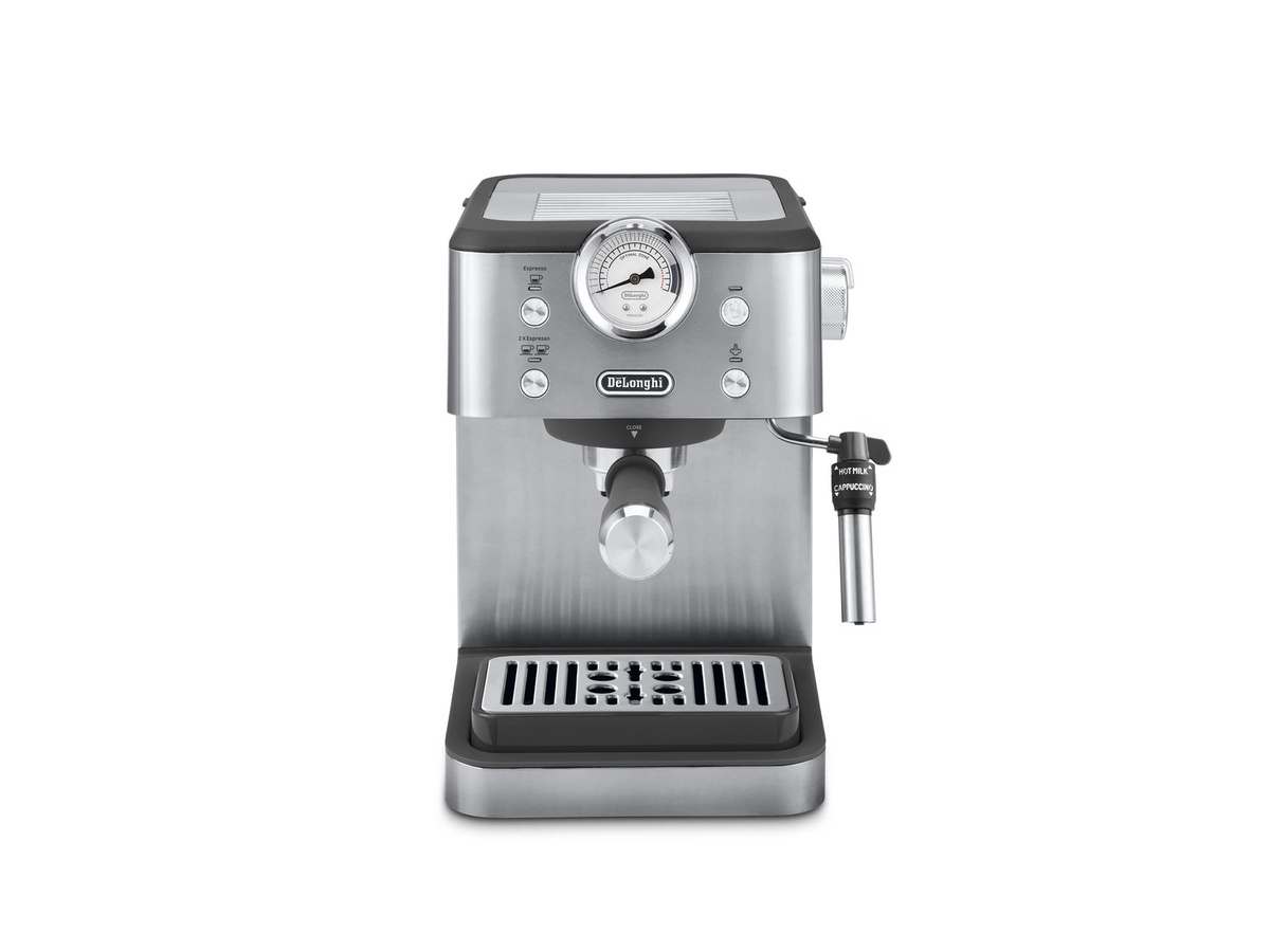 De'Longhi Classic EM450.M Siebträgermaschine in Silber mit Thermoblock und Dampflanze - Bild 3