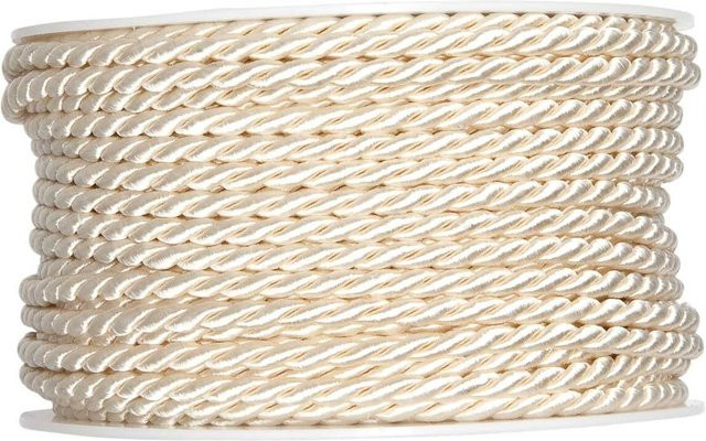 Halbach Kordel 4mm 5m Creme aus Acetat, Baumwolle und Polyester - Bild 1
