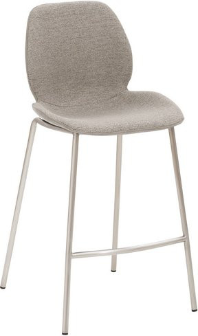 Mayer Sitzmöbel Barhocker 1176 in Grau mit Stoffbezug, B/T/H: 49 x 49 x 96 cm - Bild 1