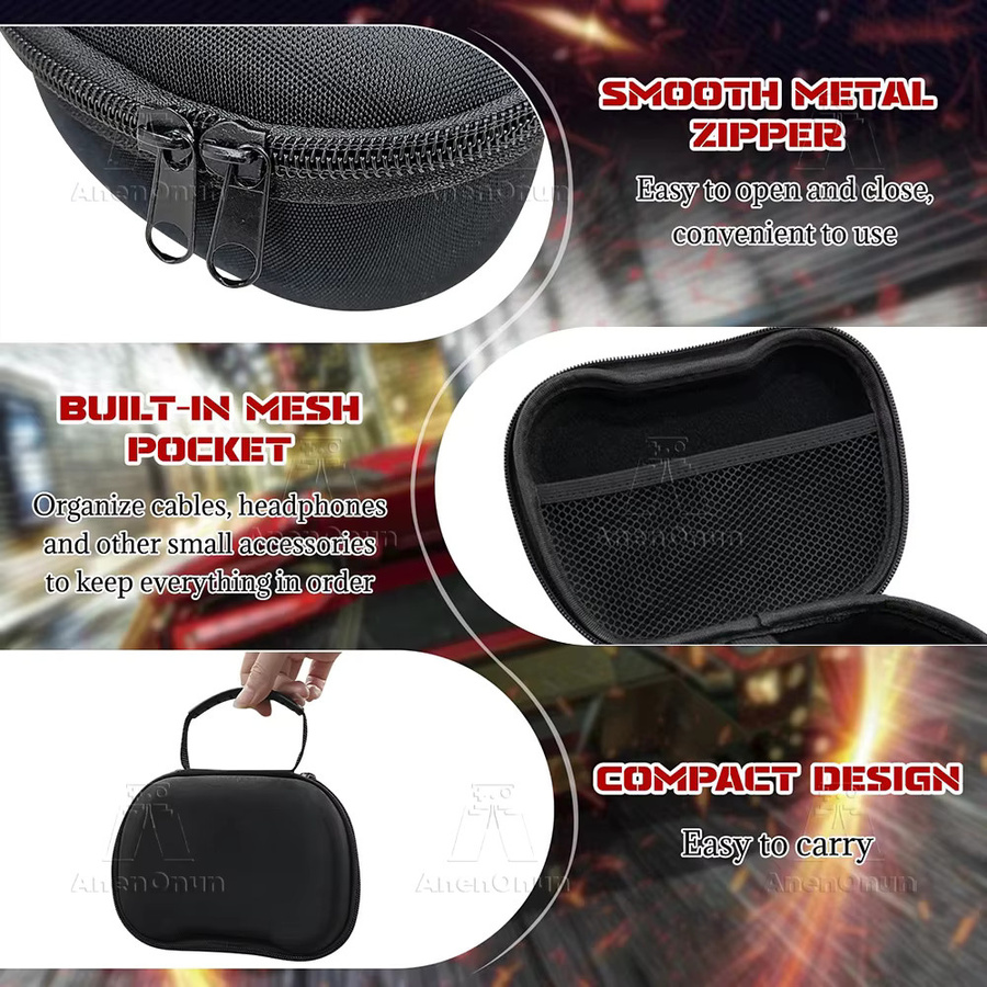 AnenOnun Universelle Controller-Tragetasche in Schwarz, Sturzsichere EVA-Schale für PS5, PS4, Xbox und Switch 2 Pro - Bild 3