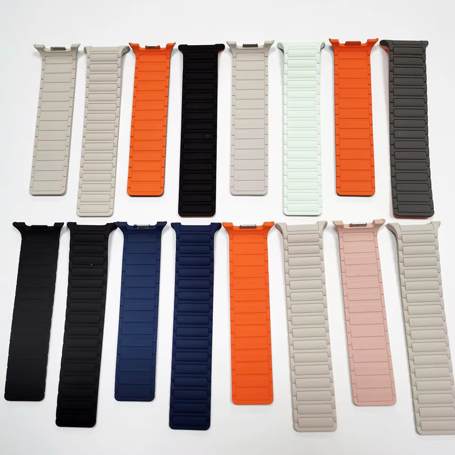 Samsung Uhrenarmband Silikon, Magnetisch, Schwarz, Unisex - Bild 3