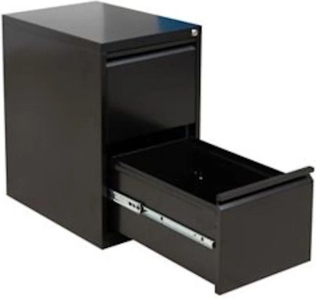 PROREGAL Hängeregistraturschrank Mare mit 2 Schubladen in Schwarz, H x B x T: 70 x 40 x 62 cm - Bild 1
