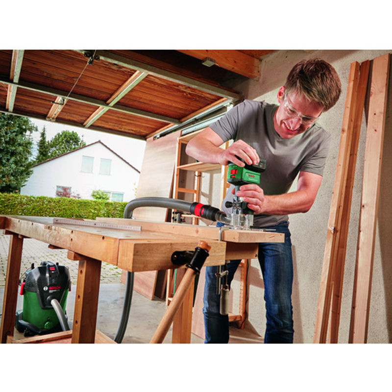 Bosch Home and Garden Akku-Oberfräse AdvancedTrimRouter 18V-8 bürstenlos mit 8 mm Klemmbuchse in Grün/Schwarz - Bild 3
