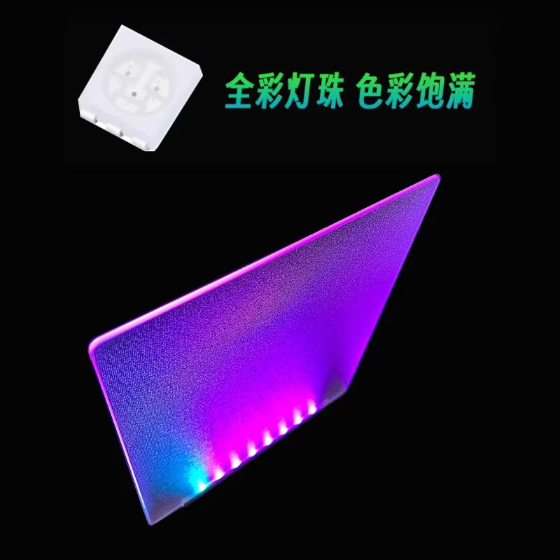 Echome RGB Gaming Mauspad aus gehärtetem Glas mit mattierter Oberfläche für Esports und PC-Zubehör - Bild 2