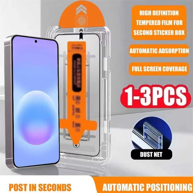 HD Panzerglas für Samsung Galaxy S26 S25 S24 Ultra A57 A56 A55 A37 A34 A32 A17 A16 A07 A54 mit staubfreier Installation, transparent - Bild 1