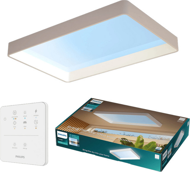 Philips Skylight Tageslichtlampe Groß LED Deckenleuchte Weiß mit Fernbedienung - Bild 1