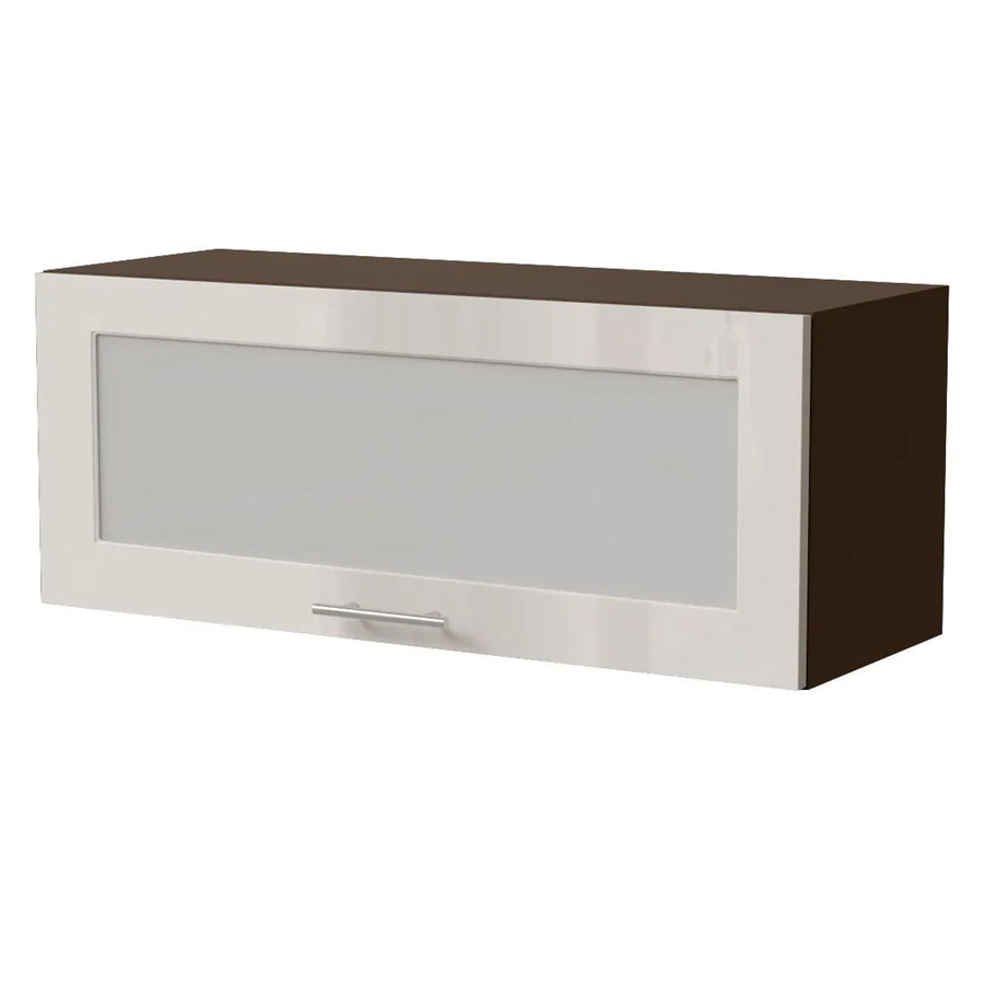 Feldmann-Wohnen Klapphängeschrank Brerra W4BS/90 WKF in Creme Hochglanz, B/T/H: 90 x 32,5 x 36 cm - Bild 2
