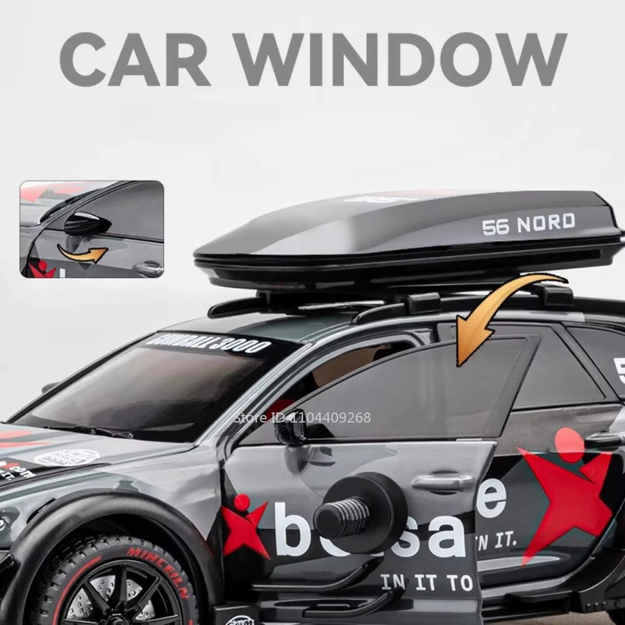 RMZ city RS6 R8 V10 Plus Sportwagen Modell, 1:24, Metall, mit Sound und Licht - Bild 3