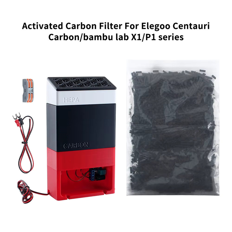 Aktivkohlefilter für Bambu Lab X1C P1P V2.0 zur Geruchsreinigung von ABS ASA und Nylon Filament, Schwarz - Bild 6
