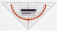 RUMOLD Geometriedreieck aus transparentem Kunststoff für die Schule - Bild 1