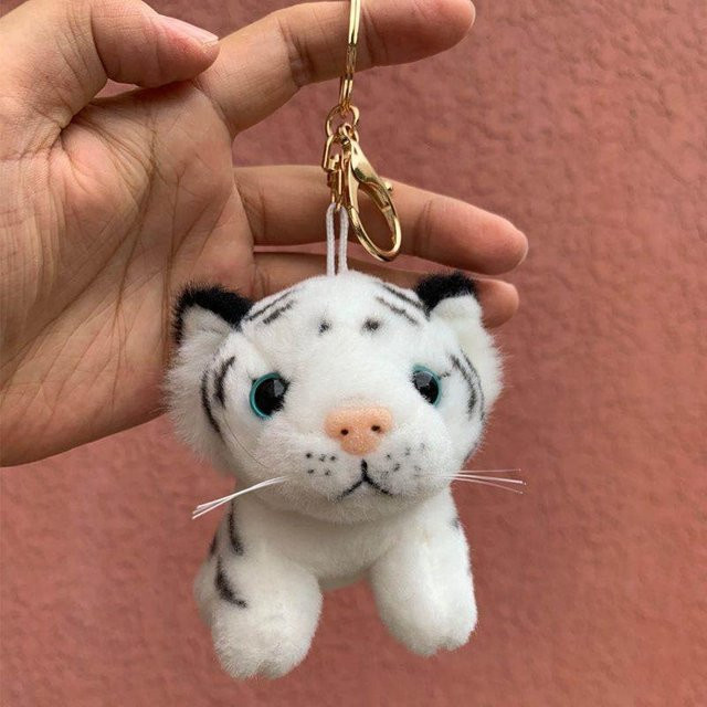 Joyful toys Tigerpfote Anhänger, Plüschtier, Weiß, 12cm - Bild 1