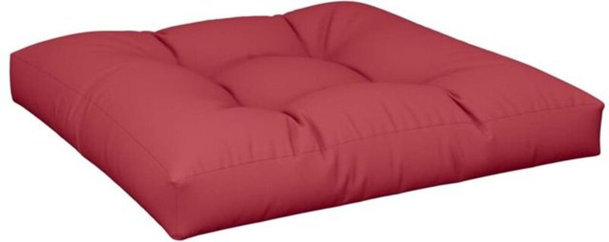 Vidaxl Palettenkissen quadratisch aus Stoff in Rot, B/T/H: 70 x 70 x 12 cm - Bild 1
