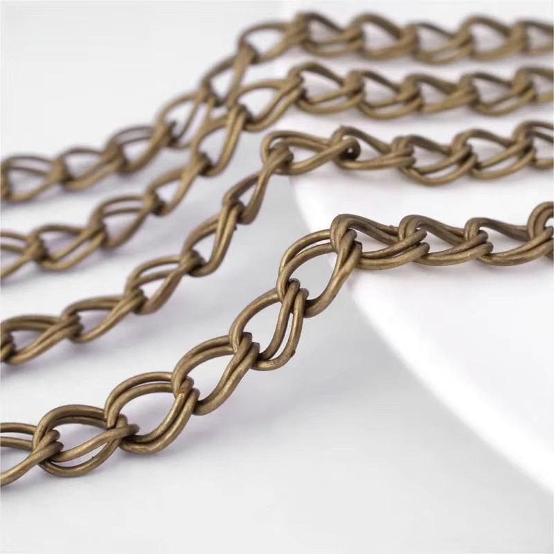 Rosediy Halskette, Eisen, Antik Bronze, 2 Meter, 6 mm - Bild 1
