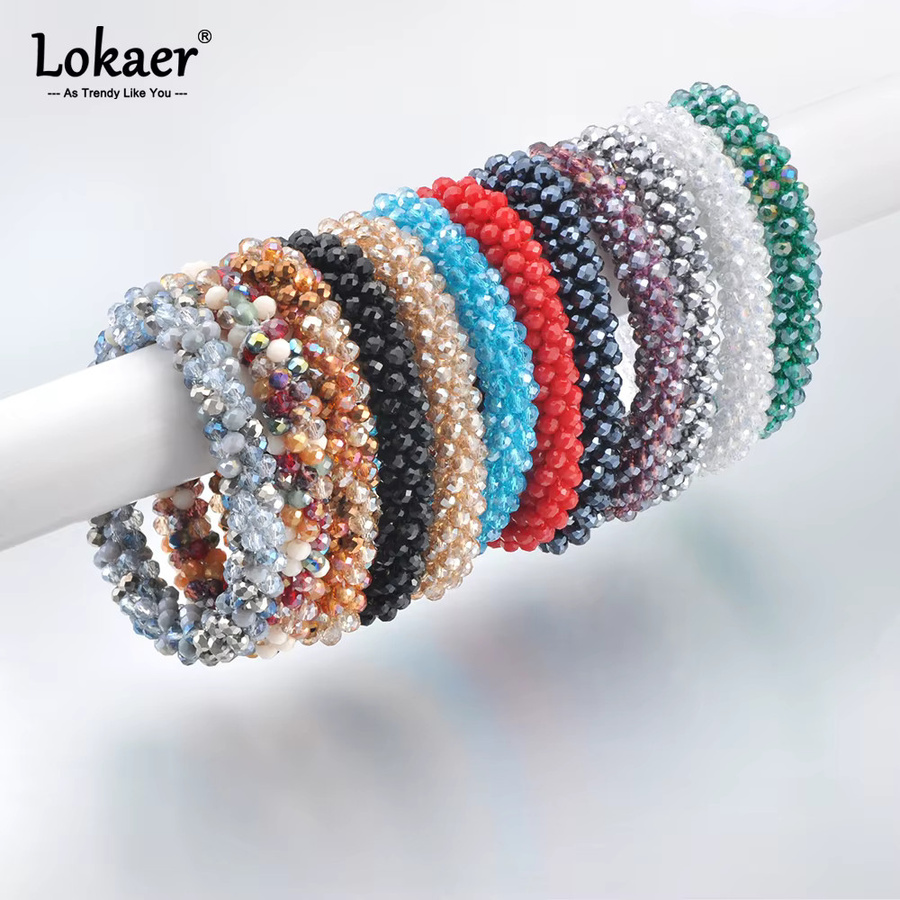 Lokaer Mode Armband, Kristall, Perle, Bunt, Damen, Boho - Bild 2