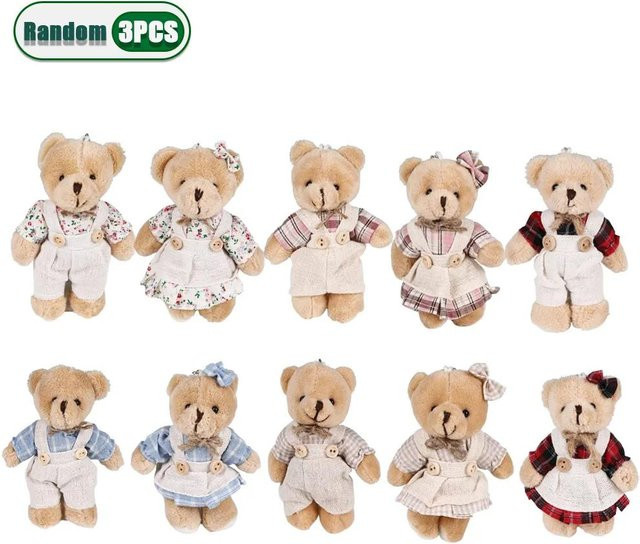 Bär Plüsch Schlüsselanhänger, Kinder, Linyi toy - Bild 1