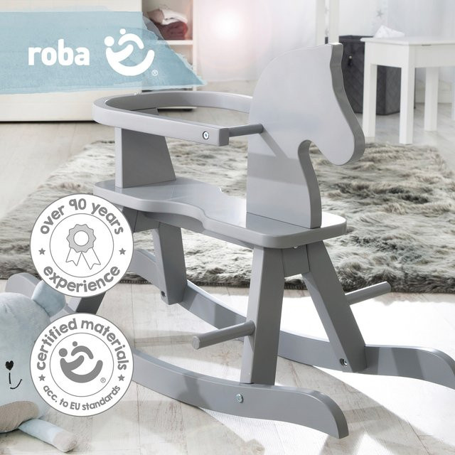 Roba Schaukelpferd, Holz, Grau - Bild 1