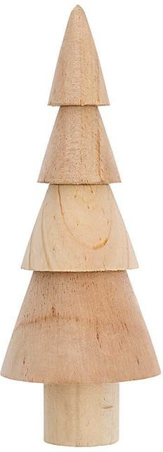 Rico Design Weihnachtsdekoration aus Holz in Natur, Höhe: 17 cm - Bild 1