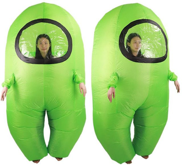 Among Us Astronautenanzug, Rollenspielkostüm, beige, 120-150cm - Bild 1