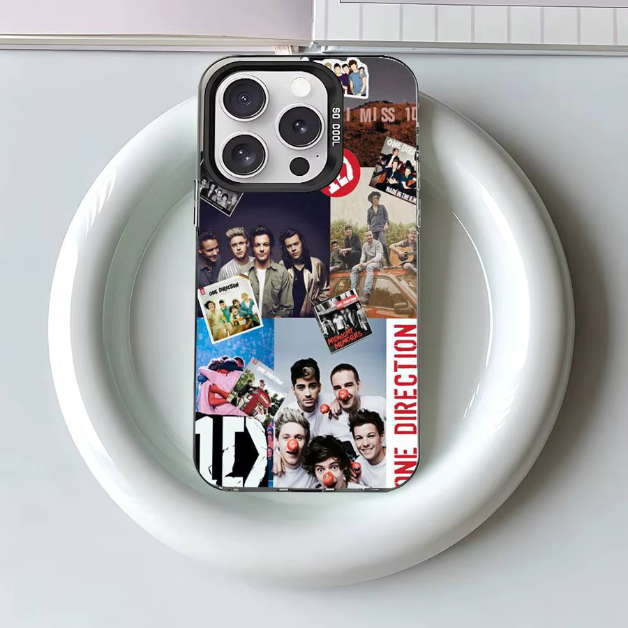 O-one Directions Stoßfeste Handyhülle für iPhone 11 bis iPhone 17 Pro Max Plus in Schwarz und Weiß - Bild 4
