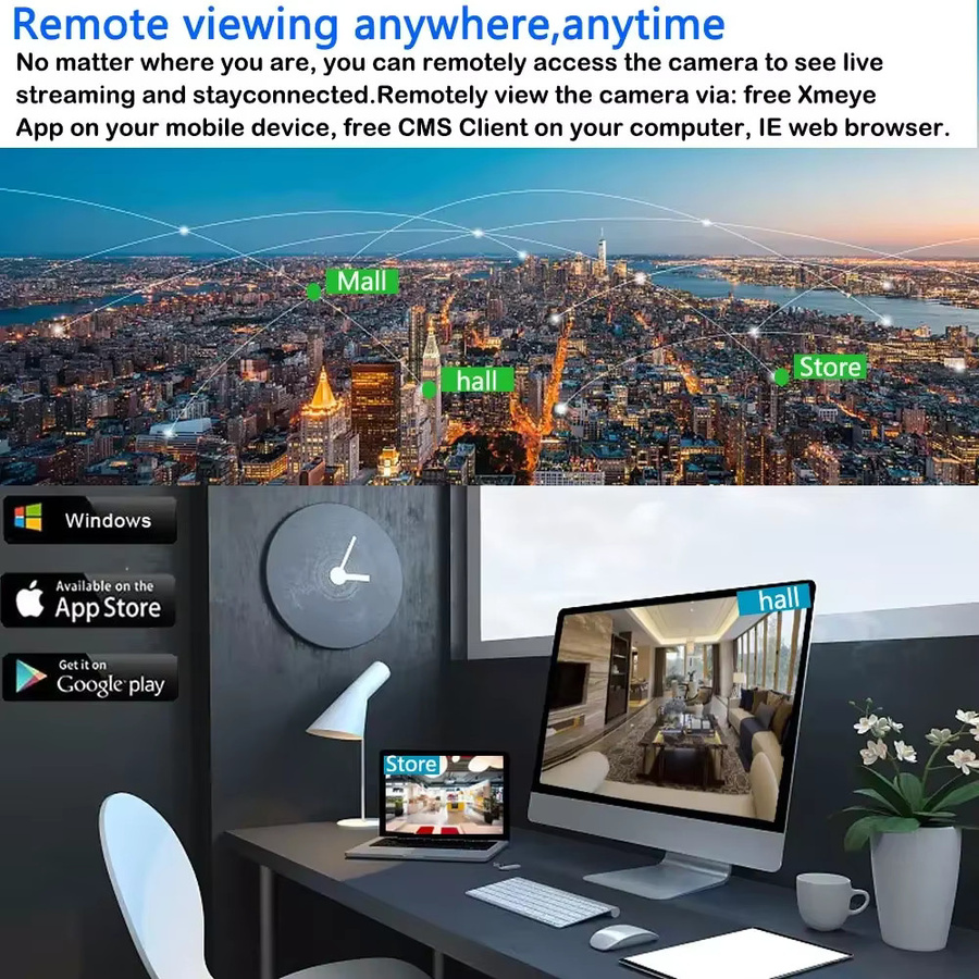 XMEYE 8MP 4K AHD CCTV-Überwachungssystem mit Gesichtserkennung und 8 wetterfesten BNC-Kameras für den Außenbereich - Bild 5