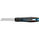 Martor Sicherheitsmesser SECUBASE 383 mit einstellbarer Schnitttiefe und automatischem Klingenrückzug, Schwarz/Cyan, L 17,05 cm x B 2,5 cm x H 3,4 cm - Bild 2