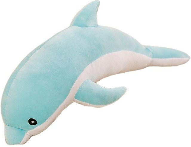 Kawaii Delphin Plüsch Spielzeug, blau, Plüsch / Textil - Bild 1