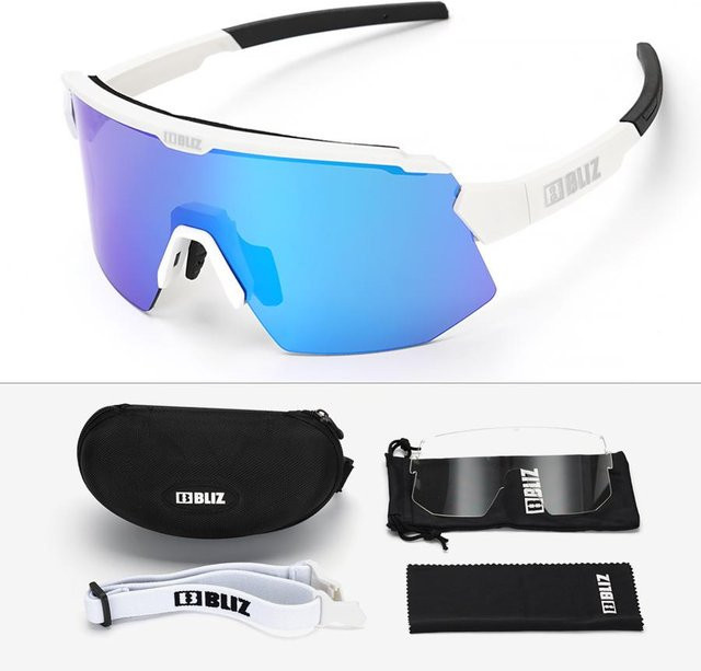 BLIZ Breeze Sportsonnenbrille, Unisex, Vollrand, Transparent, TR90 - Bild 1