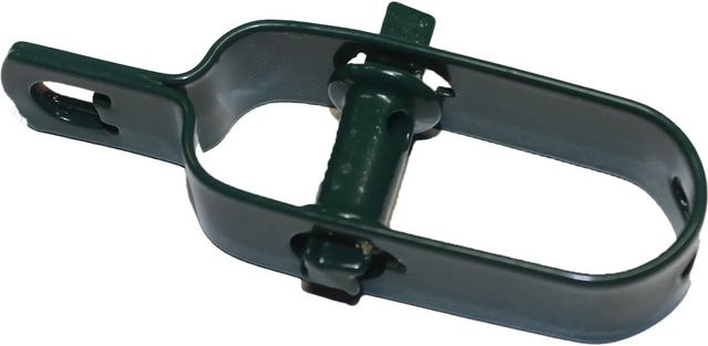 TRUTZHOLM 10er Set Drahtspanner für Maschendraht in Grün, 100 mm - Bild 1