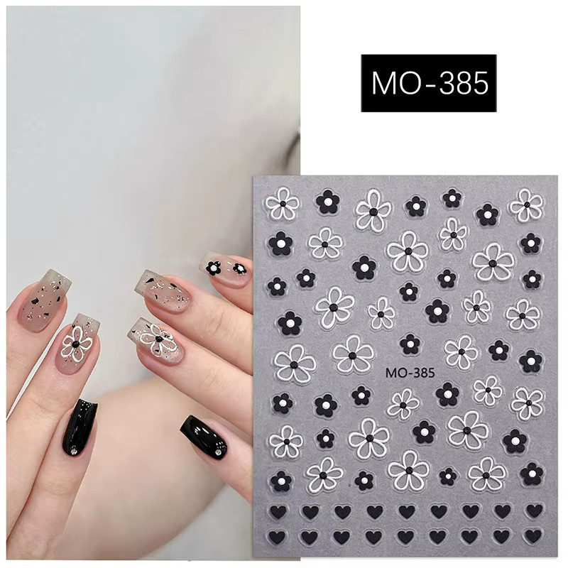 HNKMP Nagelaufkleber Blütenblätter, Glänzend, Unisex - Bild 1