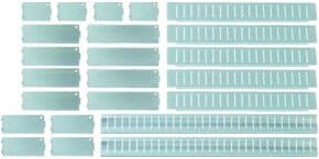 23-teiliges Schubladen-Einteilungs-Set in Transparent, B/T: 56,8 x 39,8 cm - Bild 1