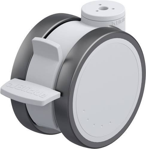 Blickle LKDG-PATH 125K-11-FI Kunststoff-Doppelrolle in Grau und Silber mit 125 mm Durchmesser und einer Tragfähigkeit von maximal 125 kg - Bild 1