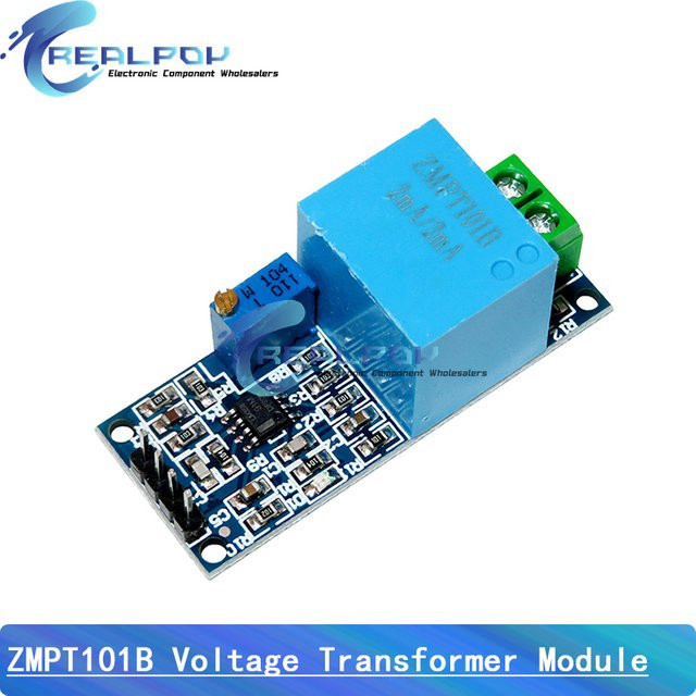 REALPOY ZMPT101B AC-Spannungssensor Modul für Arduino Mega, Blau - Bild 1