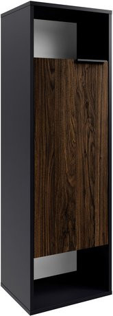 Fackelmann Midischrank B.Paris in Schwarz Matt und Eiche, B/T/H: 40,2 x 32 x 125,7 cm - Bild 3