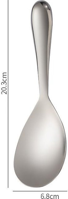 Binchi Outdoor Equipment Servierlöffel aus 304 Edelstahl mit kurzem Griff in Silber oder Gold - Bild 1