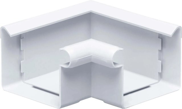 Inefa Rinnenwinkel 90 Grad Inneneck für Kastenrinnen NW 68 aus PVC in Weiß - Bild 1