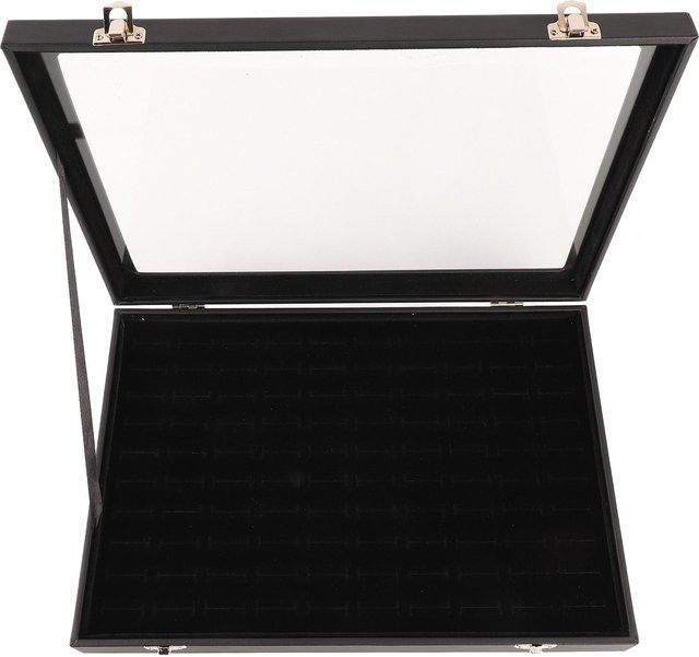 Schmuckaufbewahrungskoffer Organizer, 100 Fächer, black, Damen - Bild 1