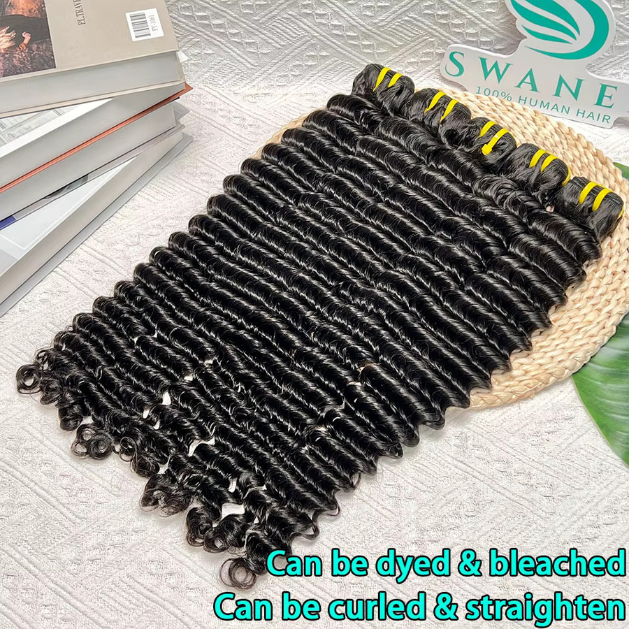 SWANEE Deep Wave Echthaar-Bündel, 28-30 Zoll, Damen - Bild 3