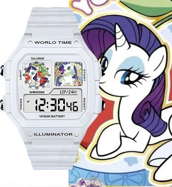 Hasbro Armbanduhr My Little Pony, Kunststoff, Pink, Weiß, Kinder - Bild 1