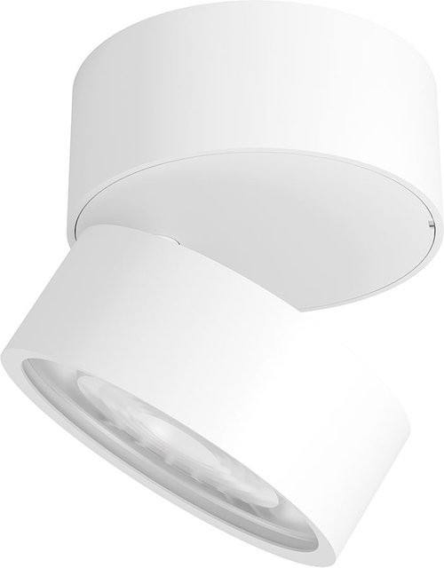LUX-IT Swing 95 Round LED-Deckenstrahler 1-flammig in Weiß, dimmbar und verstellbar, warmweiß 2700K - Bild 1