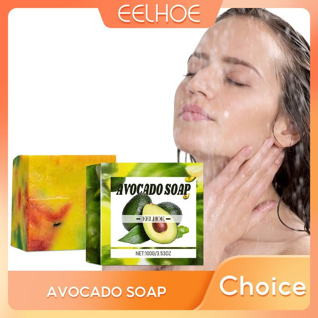 eelhoe Avocado Seife mit Aloe Vera, 100g, Unisex - Bild 1
