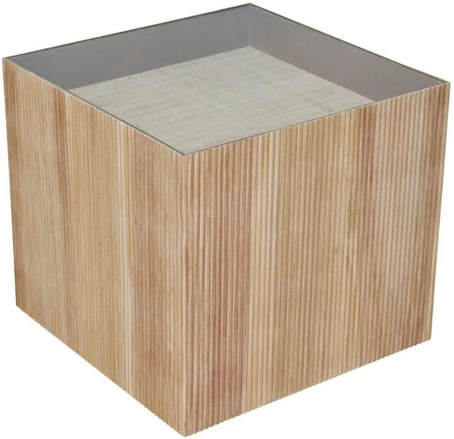 Svita Eva Beistelltisch aus Paulownia Holz in Natur, B/T/H: 50 x 50 x 45 cm - Bild 1