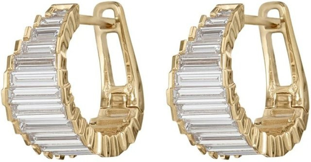 YoYo Creolen, Gold, Zirkonia, Damen - Bild 1