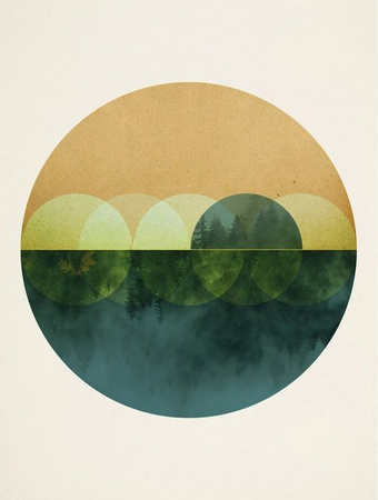 Komar Wandbild Mirrors Paper Poster Multicolour B: 30 cm, H: 40 cm
