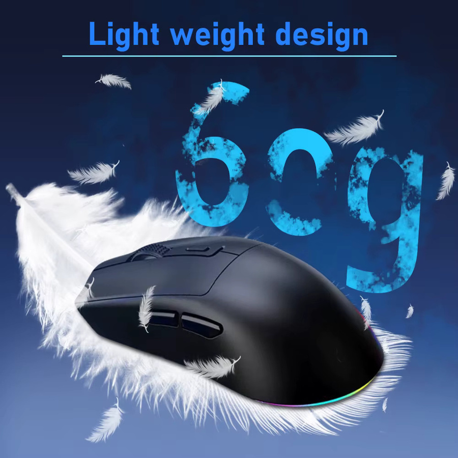 NexusClick Bluetooth-Funkmaus mit Ladestation und LED-Hintergrundbeleuchtung, Dual-Modus 2,4 GHz, wiederaufladbar, Schwarz - Bild 3