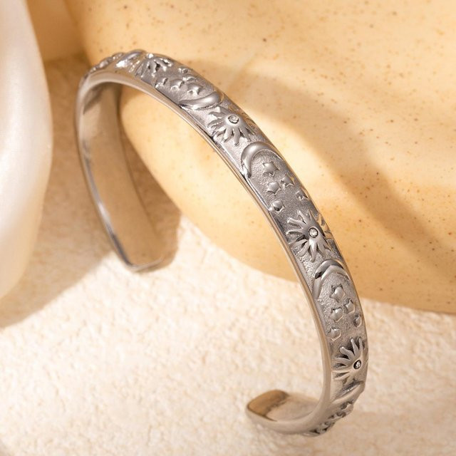 Lucky Star Jewelry Armreif, Metall, Gold, Zirkonia, Damen, Vintage - Bild 1