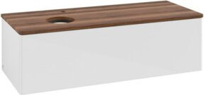 V&B Waschtischunterschrank Antao mit Beleuchtung, Farbe: Weiß, B/T/H: 120 x 50 x 50 cm - Bild 1