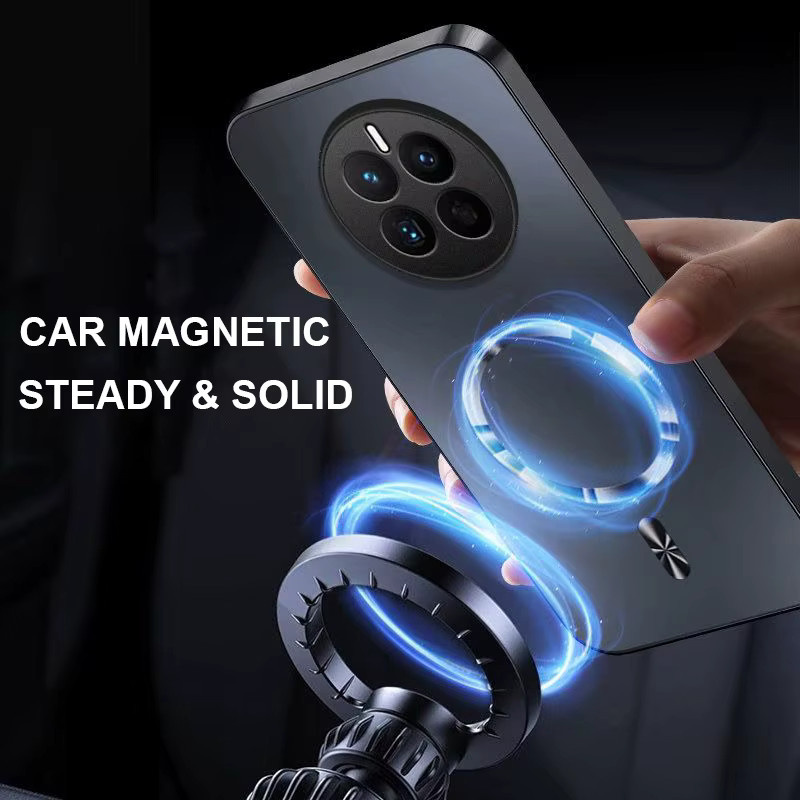 Fudusaidman MagSafe AG Matte Hard Magnetic Case für Huawei Mate 80 Pro Max 70 Air 60 50 40 30 Pro, Stoßfeste und Schlanke Hülle, Schwarz - Bild 4