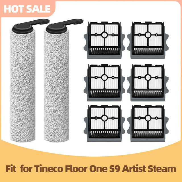 Ersatzteil-Set für Tineco Floor One S9 Artist Steam und S9 Artist Flachliegender Staubsauger mit Bürstenwalze und HEPA-Filter - Bild 1