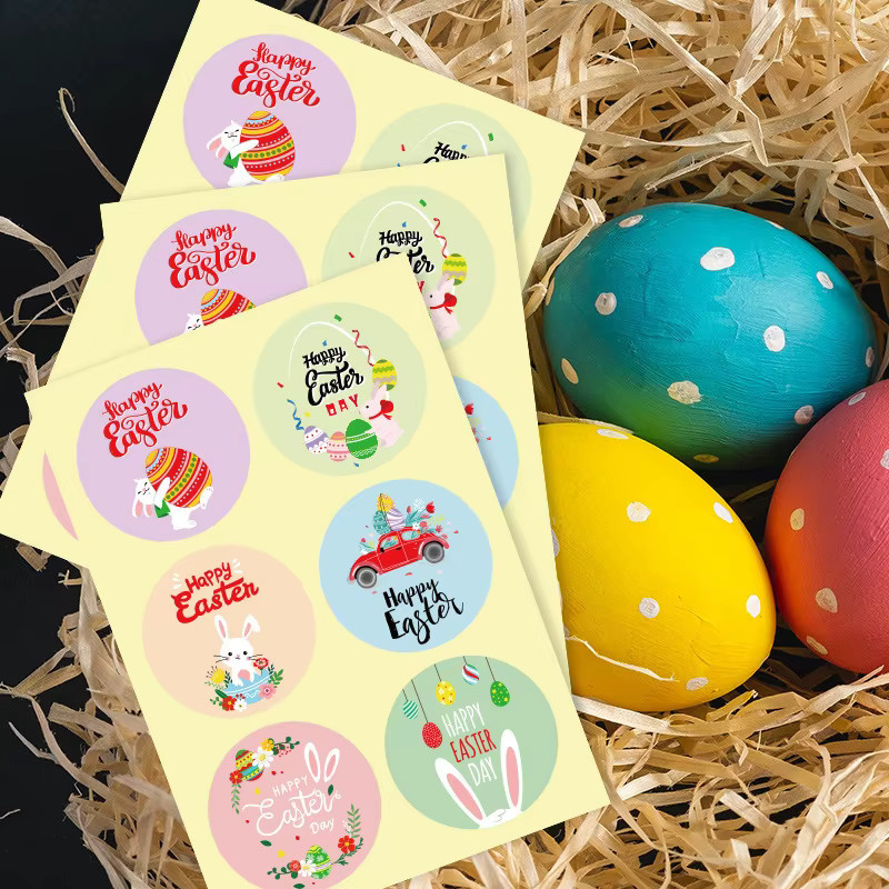 Tissy Ostern Hänge-Tags aus buntem Papier für deine DIY Geschenke und Party Dekorationen - Bild 2