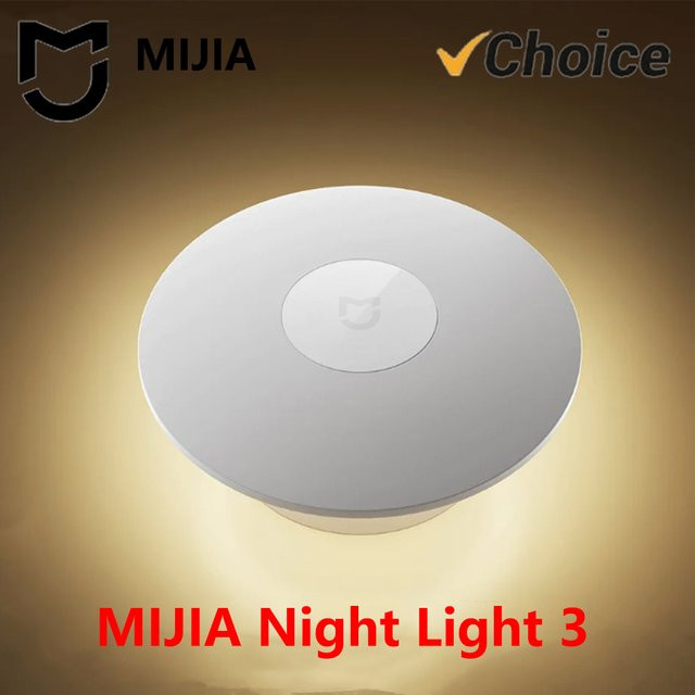 MIJIA Smart Nachtlicht mit Infrarot-Körpersensor, 3 Helligkeitsstufen und magnetischer Basis, Weiß - Bild 1